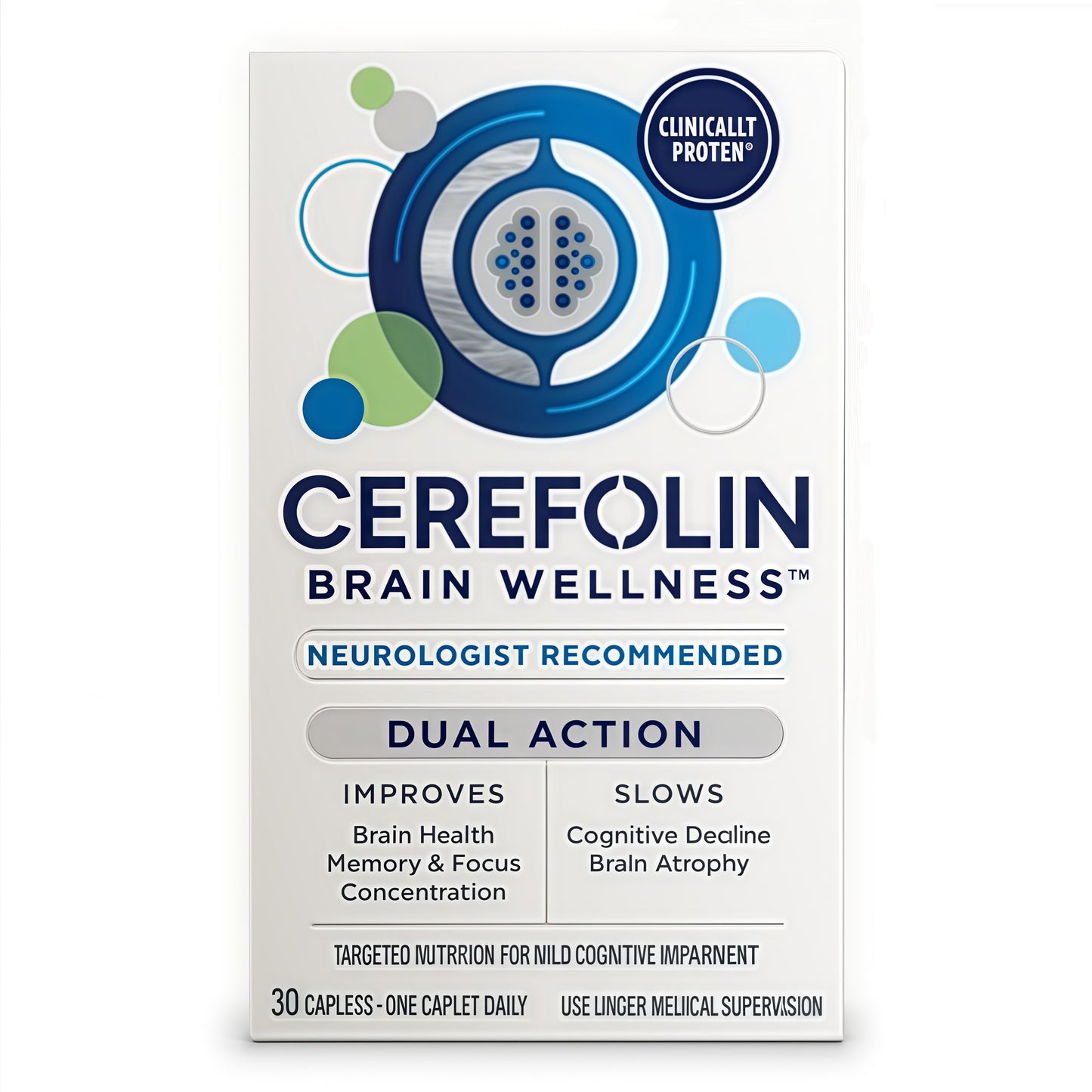 Cerefolin Brain Wellness Targeted Nutrition Neurologist Recommended 30 Count